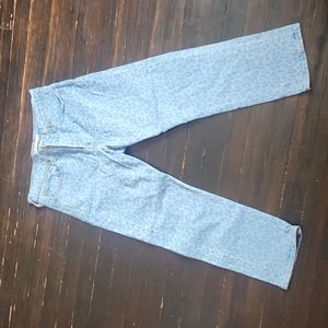 Leopard Print Levi's Wedgie Straight Jeans